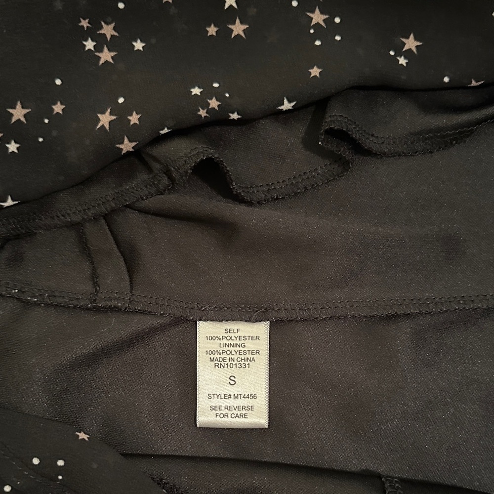 Y2K celestial babydoll Charlotte Russe Cami Small Star Print Chiffon Tank Top - Picture 5 of 8